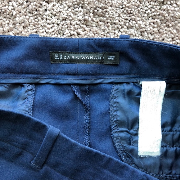 Zara Women's Navy Blue Pants XS - Picture 2 of 5